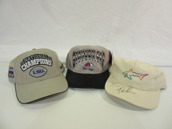 Lot of 3 Baseball Caps, Incl. LSU Natiional Champ