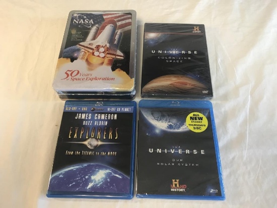 Lot of 4 Space documentary DVDS & BLU-RAY
