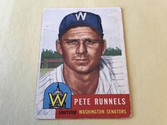 PETE RUNNELS Senators #219 1953 Topps Baseball