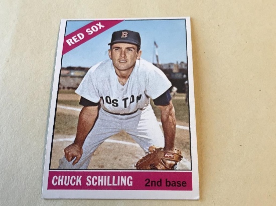 CHUCK SCHILLING Red Sox 1966 Topps Baseball Card