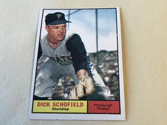 DICK SCHOFIELD Pirates 1961 Topps Baseball Card