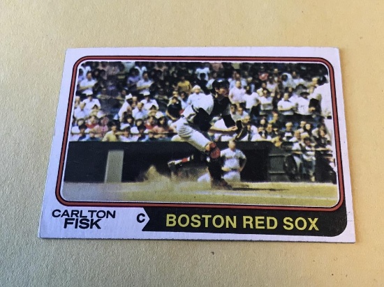 CARLTON FISK Red Sox 1974 Topps Baseball Card