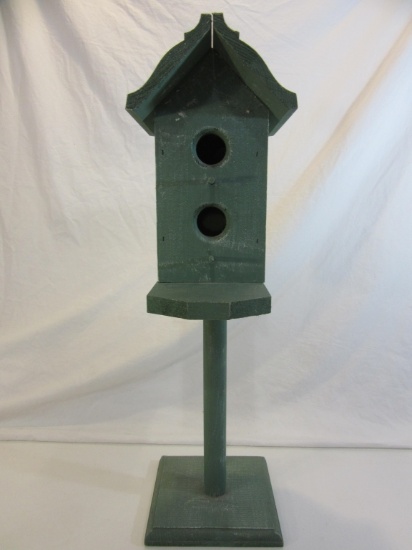 Tall Green, Wood Bird House