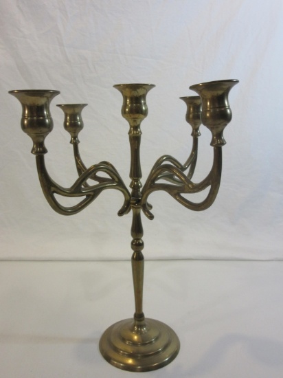 Tall Brass Candelabrum