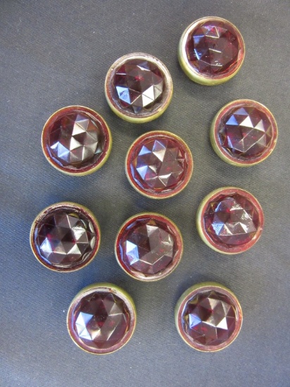 Lot of 10 Red Jeweled Covers