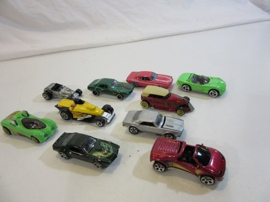 Lot of 10 Hot Wheel Vehicles, Incl.8 Starter Set