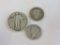 3- Silver Coins Years 1930, 1918 & 1914