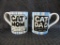 Cat Mom & Dad Coffee Mugs by Lorrie Veasey