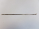 925 Silver Twist Bracelet Chain Made in Italy