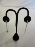 Pair of Dangling Heart Earrings