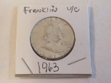 1963 UC Silver Franklin Half Dollar (2)