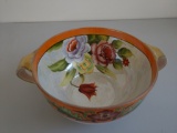 Beautiful painted floral porcelain bowl