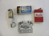 Lot of 2 Vintage Lighters & Vintage Sewing Kit