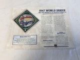 1947 WORLD SERIES PATCH CARD Willabee & Ward