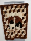 Fur llama wall hanging