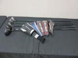 Lot of 5 Golf Clubs with Covers