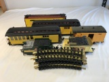Lot of 6 G Scale Train Cars + tracks