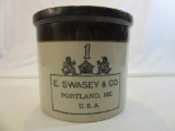 Vintage E. Swasey & Co #1 Crock