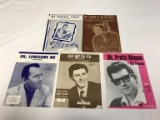 Lot of 5 Vintage Sheet Music From the 1950's