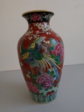 Beautiful painted porcelain vase made in Japan