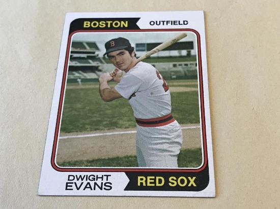 DWIGHT EVANS Red Sox 1974 Topps Baseball Card