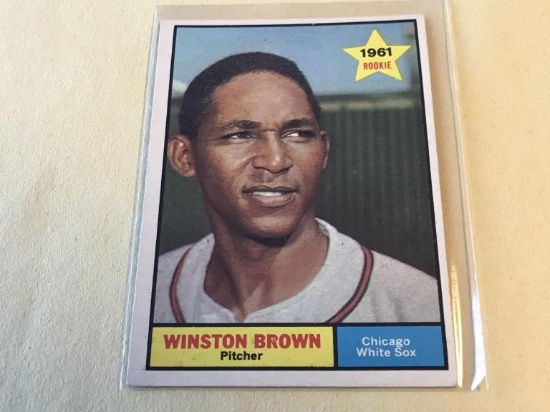 WINSTON BROWN White Sox 1961 Topps Baseball Card