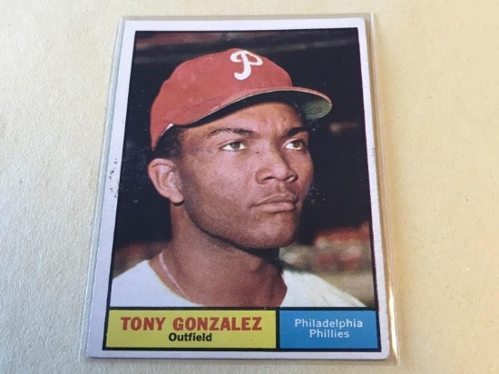 TONY GONZALEZ Phillies 1961 Topps Baseball Card