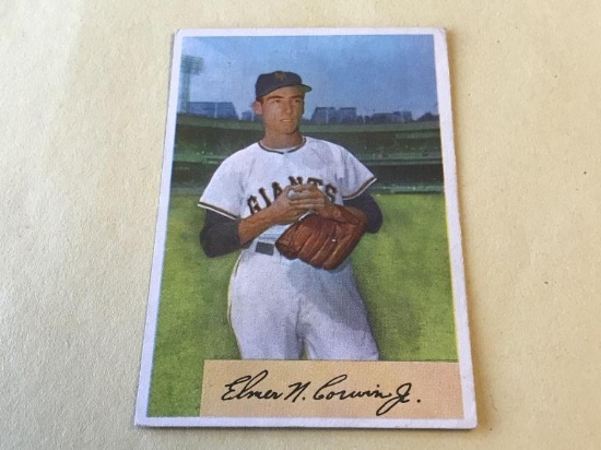 AL CORWIN Giants #137 1954 Bowman Baseball Card-