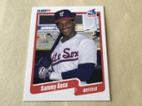 SAMMY SOSA 1990 Fleer ROOKIE Baseball Card