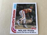 NOLAN RYAN Astros 1982 Topps Baseball Card