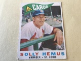 SOLLY HEMUS Cards 1960 Topps Baseball Card #218