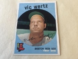 VIC WERTZ Red Sox 1959 Topps Baseball Card #500