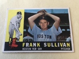 FRANK SULLIVAN Red Sox 1960 Topps Baseball Card