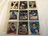 DENNIS ECKERSLEY Lot of 9 Baseball Cards