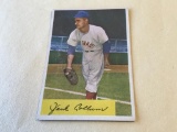 JACKIE COLLUM Redlegs 1954 Bowman Baseball Card