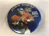 JOHN ELWAY Super Bowl XXI Denver Broncos Button