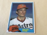 NOLAN RYAN Astros 1981 Topps Baseball Card