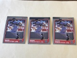 KEN GRIFFEY JR Lot of 3 1997 Bowman Chrome Cards
