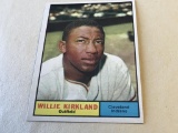 WILLIE KIRKLAND Indians 1961 Topps Baseball Card