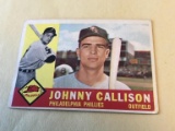 JOHNNY CALLISON Phillies 1960 Topps Baseball Card