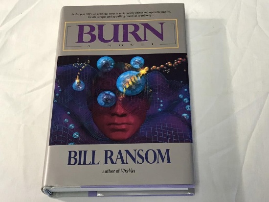 BURN Bill Ranson HC Book Signed by the Author