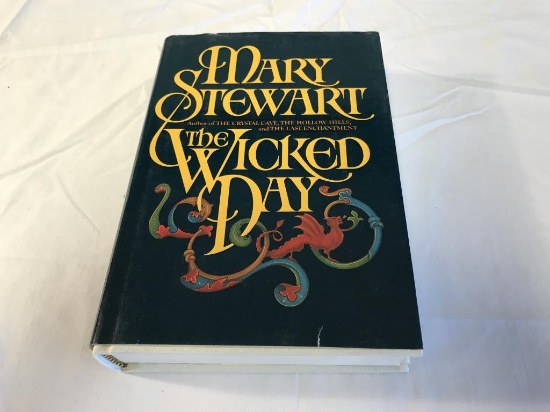 THE WICKED DAY Mary Stewart HC Book 1983 1st Ed