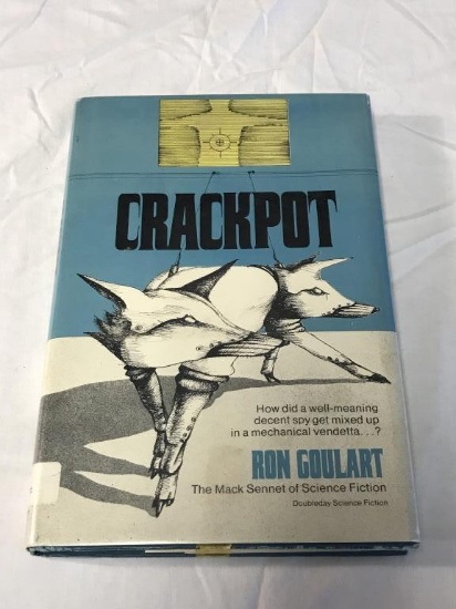 CRACKPOT Ron Goulart HC Book 1977 1st Edition