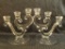Set of 2 Vintage Glass Candle Holders