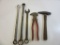 Lot of 5 Vintage Tools, Incl. Masonry Hammer