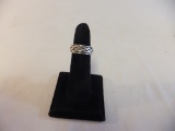 .925 Silver Spinning Woven Design Ring