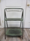 Metal Fold Up Stool/ Chair/ Shelf