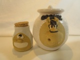 Set of Two Hand Crafted Jars