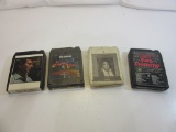 Lot of 4 Pop and Rock 8-Track Tape Cartridges