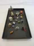 Tray Lot of Miscellaneous Stone Animal Figurines